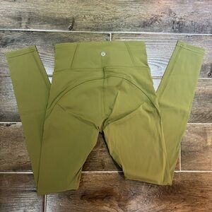NWT Lululemon Bronze Green Leggings Size 4